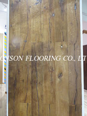 rustic oak engineered wood flooring, EF grade with big cracks,