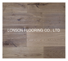 Quality 3-Layer European Engineered Oak Flooring 1900x190mm Handscraped Smoked factory
