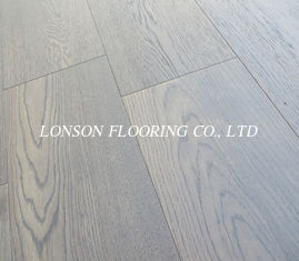 medium grey stained russian oak engineered wood flooring, different grades are available