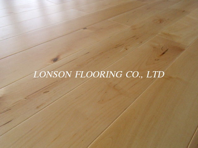 China Birch Solid Wood Flooring Real Solid Natural Color Abcd