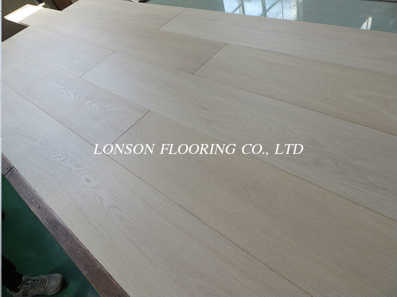 Russian Oak Engineered Wood Flooring Bleach White Uv Oil Abc Grade