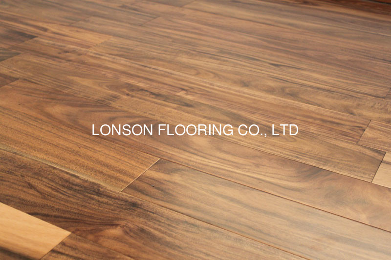 Smooth Small Leaf Acacia Asian Walnut Engineered Hardwood Flooring