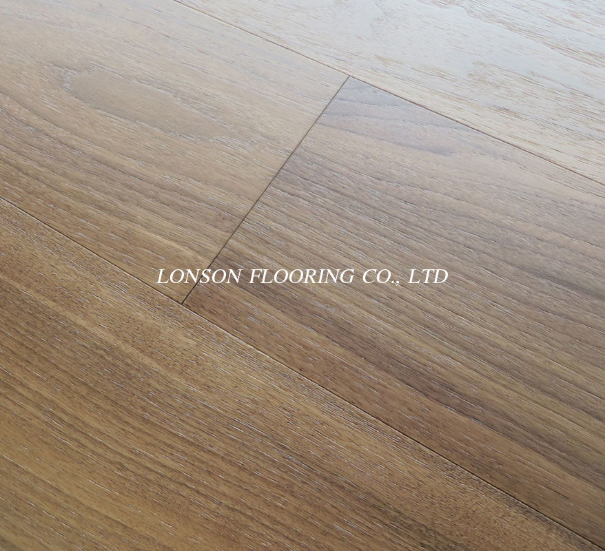 Brushed American Walnut Wide Plank Engineered Hardwood Flooring