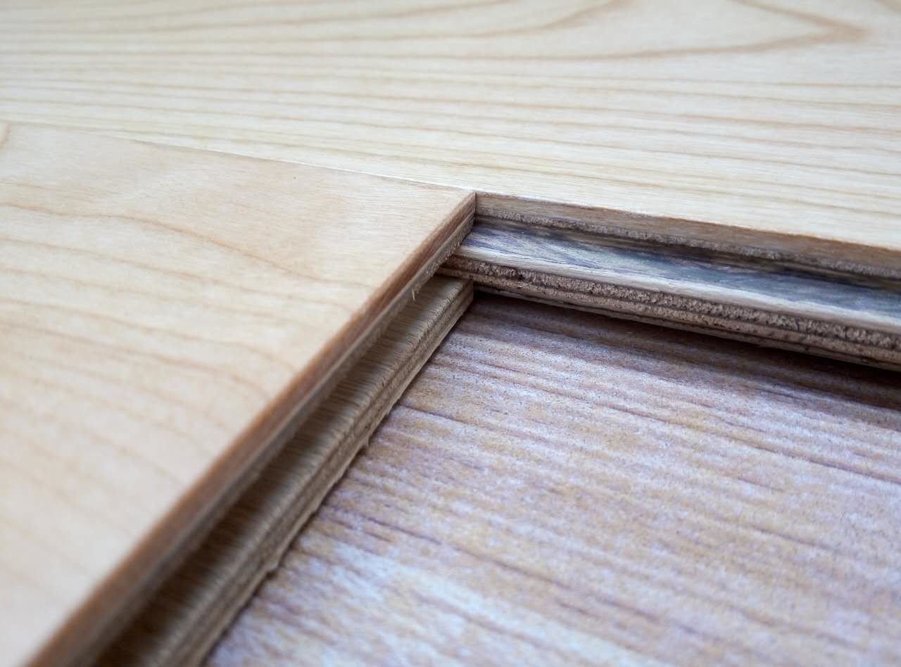 American Cherry Engineered Wood Flooring Ab Grade Smooth Surface American Cherry Engineered Wood Flooring Ab Grade Smooth Surface Natural Color Matt Gloss