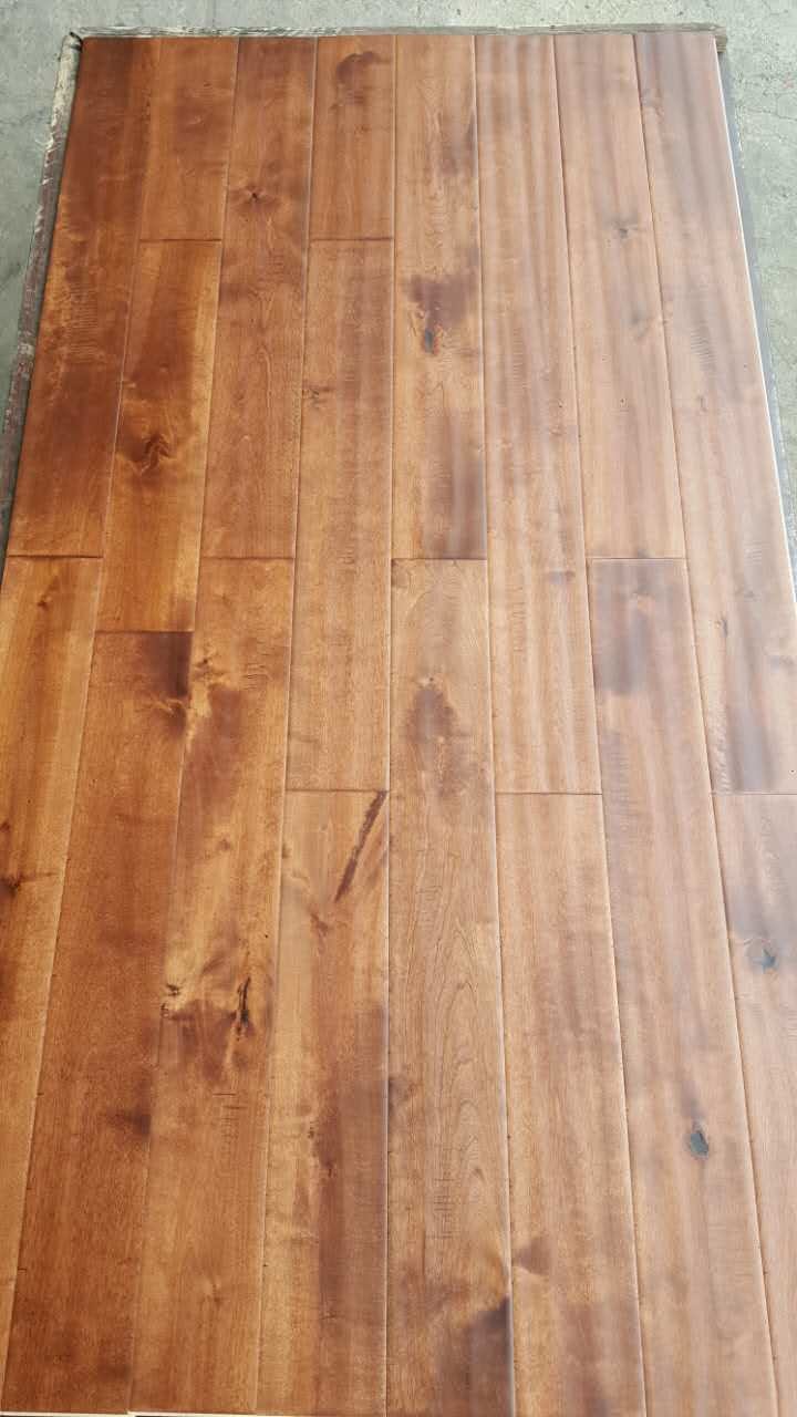 Birch Solid hardwood Flooring with stained color, different colors