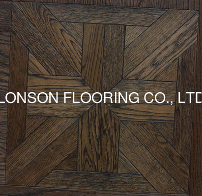 quality wood parquet floor-brushed oak factory