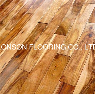 Quality natural color small leaf(short leaf) acacia eningeered hardwood flooring factory