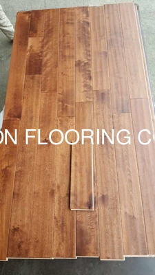 quality distressed birch solid hardwood flooring with handscraped & charter Mark texture factory