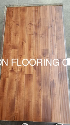 quality distressed birch solid hardwood flooring with handscraped & charter Mark texture factory