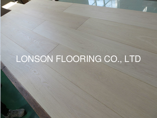 Quality Russian Oak Engineered Wood Flooring, bleach, white uv oil, ABC grade factory