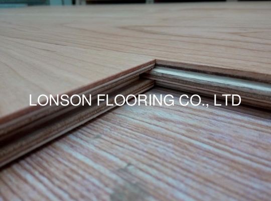Quality American Cherry Engineered Wood Flooring, AB grade, smooth surface, natural color matt gloss factory