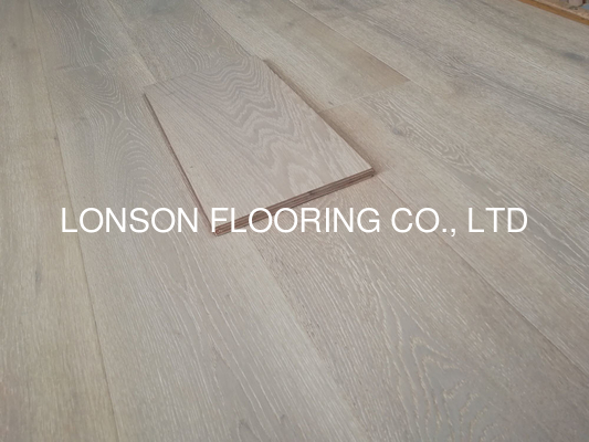 Quality Selected Grade Russian White Oak Engineered Hardwood Flooring To USA factory
