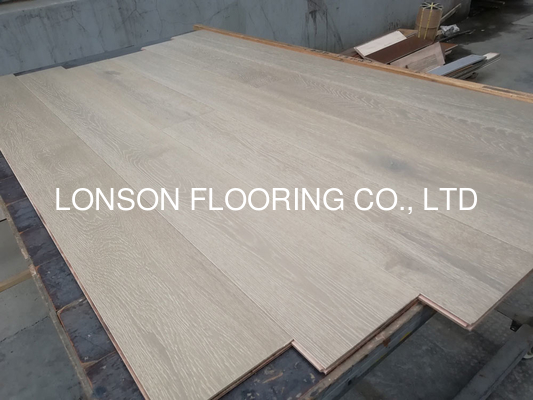 Quality Selected Grade Russian White Oak Engineered Hardwood Flooring To USA factory