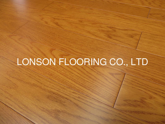 Quality Teak Stained American White Oak Engineered Flooring 1360psi Hardness factory