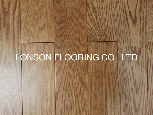 Quality Red Oak Solid Hardwood Flooring, natural color, smooth surface, AB grade factory