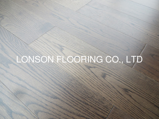 Quality brown stained white oak multi layers engineered hardwood flooring, premium AB grade, E31 factory