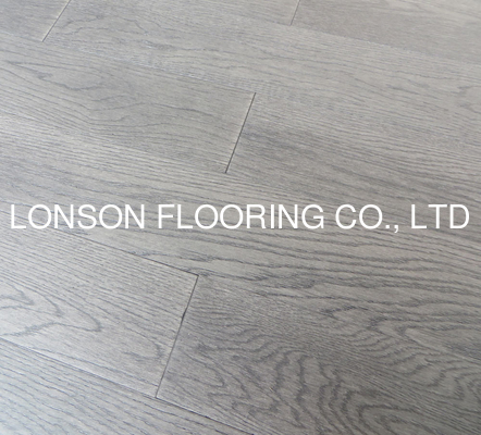 Quality Dark Grey Oak Engineered wood Flooring, Prime AB Grade & Brushed Finishing factory