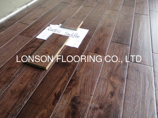 quality Handscraped, Brushed And Distressed Asian Teak Solid Hardwood Floors factory