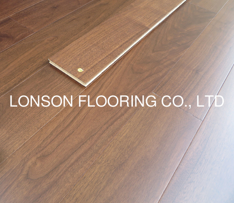 Quality premium AB grade American Black Walnut Engineered wood flooring with different stains factory