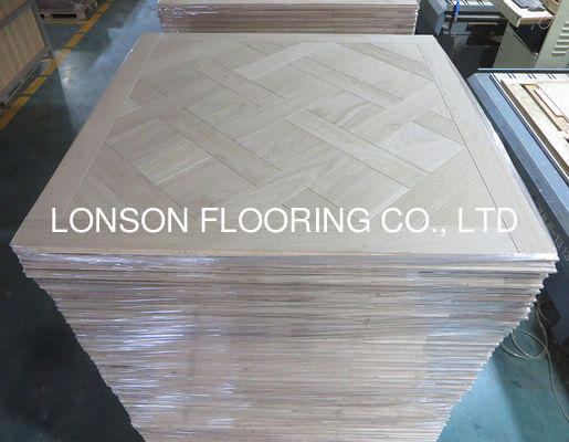 Quality Unfinished Versailles Panels Flooring Oak Engineered Panels With Internal Bevels factory