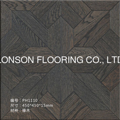 Quality Different Designs Oak Engineered Parquet Flooring Panels 450 x 450MM factory