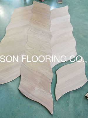 Quality Shaped Engineered Walnut Parquet Flooring High Level And Special Flooring factory