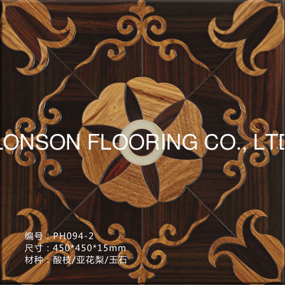 Quality Beautiful Flower Pattern Wood Flooring Tiles Different Designs factory