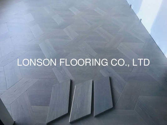 quality Modern Hexagon Wood Parquet Flooring with different sizes/stains factory