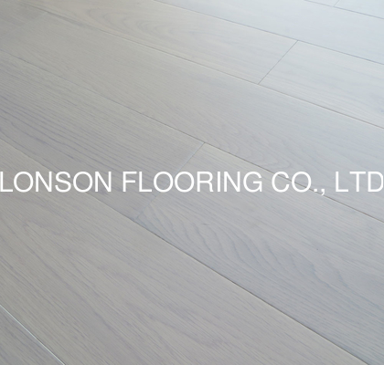 Quality Premium Russian White Oak Engineered Wood Flooring, white stained, color E35 factory