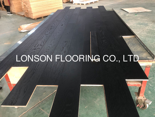 Quality 100% Pure Black Oak Multi-Layers Engineered Wood Flooring factory