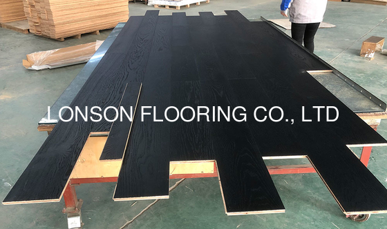 Quality 100% Pure Black Oak Multi-Layers Engineered Wood Flooring factory