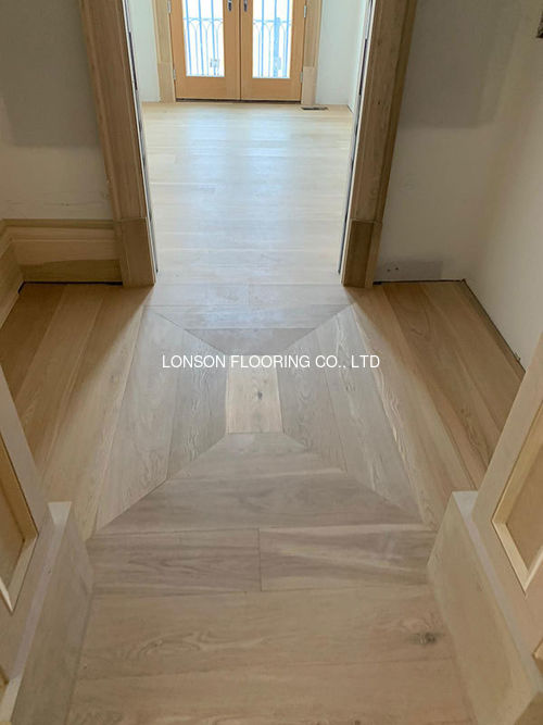 Latest company case about Chevron Oak Engineered Wood Flooring From Ontario