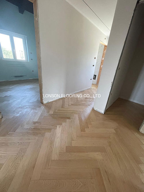 Latest company case about European Oak 2-ply Engineered Timber Flooring From Italy