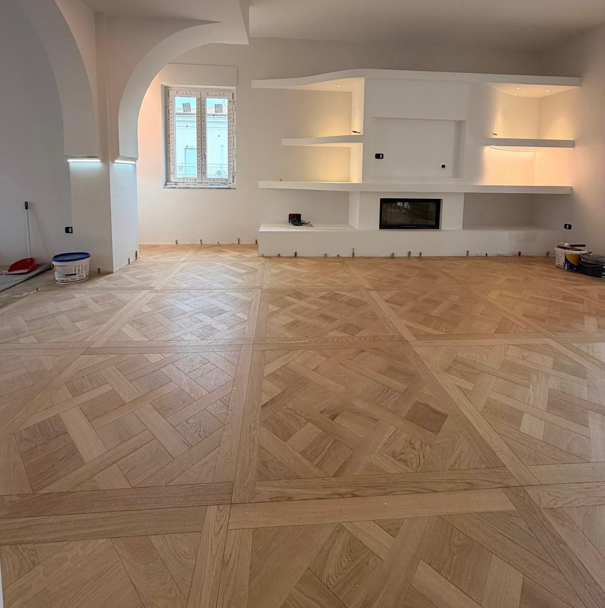 Versailles Oak Panels Engineered Wood Flooring from client sharing