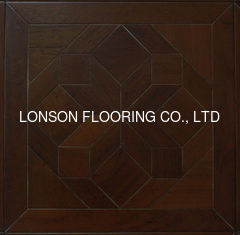 Quality Burma Teak Engineered Parquet Flooring Panels Environmental Friendly factory