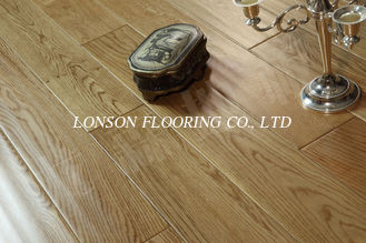 handscraped white oak engineered wooden flooring with natural lacquer