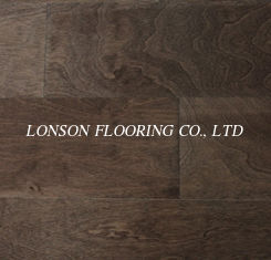 walnut stained birch engineered hardwood flooring with AB grade