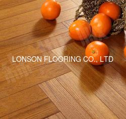 Quality Burma Teak Herringbone Engineered Wood Flooring with 1000 psi Janka Hardness Grade A/B 450 x 90 x 12MM Size factory