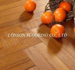 slight brushed burma teak herringbone engineered wood flooring; fishbone teak wood floor