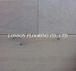 white stained oak engineered wood flooring with brush finishing