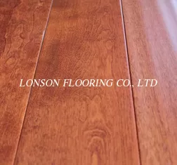 Birch Engineered Wood Flooring-wheat color, handscraped and UV lacquer