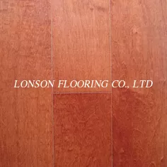 Chinese Maple HDF engineered flooring with smooth UV lacquer finishing