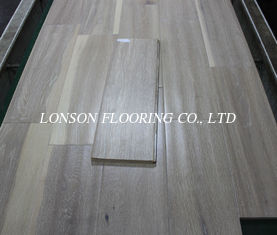 handscraped White Oak Engineered Flooring with white washed surface