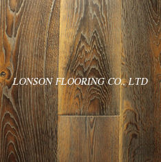 special fired / burned Oak engineered Flooring, wide plank single strip