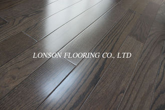 Red oak Solid hardWood Flooring, city gray stained and UV lacquer