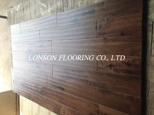 rustic Solid Birch Hardwood Flooring., stained and matt finishing, handscraped and chatter surface