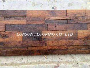 Aged and rustic oak solid hardwood flooring with oil finishing