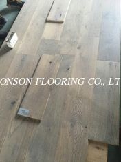 Gray Oak Engineered Wood Flooring with smoked and brushed finishing