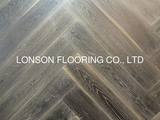 Quality White Oak Herringbone Parquet Flooring with 510 x 90 x 10MM Size 4MM Oak Veneers and 25 Years Residential Warranty factory