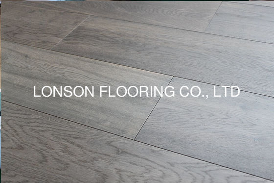 Quality Chemical Treated White Oak Engineered Wood Flooring with 8-12% Moisture and Grey Color factory